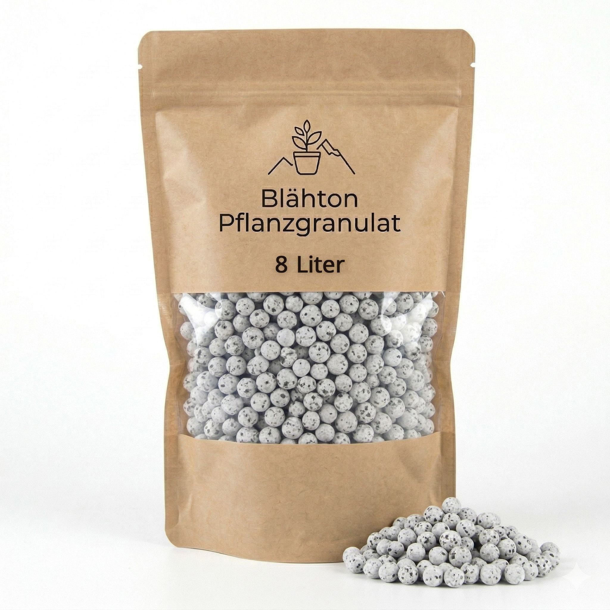 matches21 HOME & HOBBY Blähton Farbiges Blähton Pflanzgranulat für Zimmer-Pflanzen 8 Liter weiß weiß, (1-St), Mineralisches Indoor Hydrokultur Ton-Granulat Pflanzsubstrat