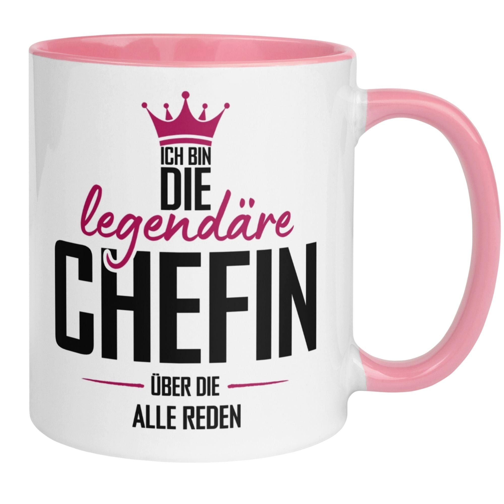 Momentals Tasse Chefin – „Die Legende über die Alle reden“ – Abschiedsgeschenk Chefin, Gratis Versand · Links-&Rechtshänder · Spülmaschinenfest