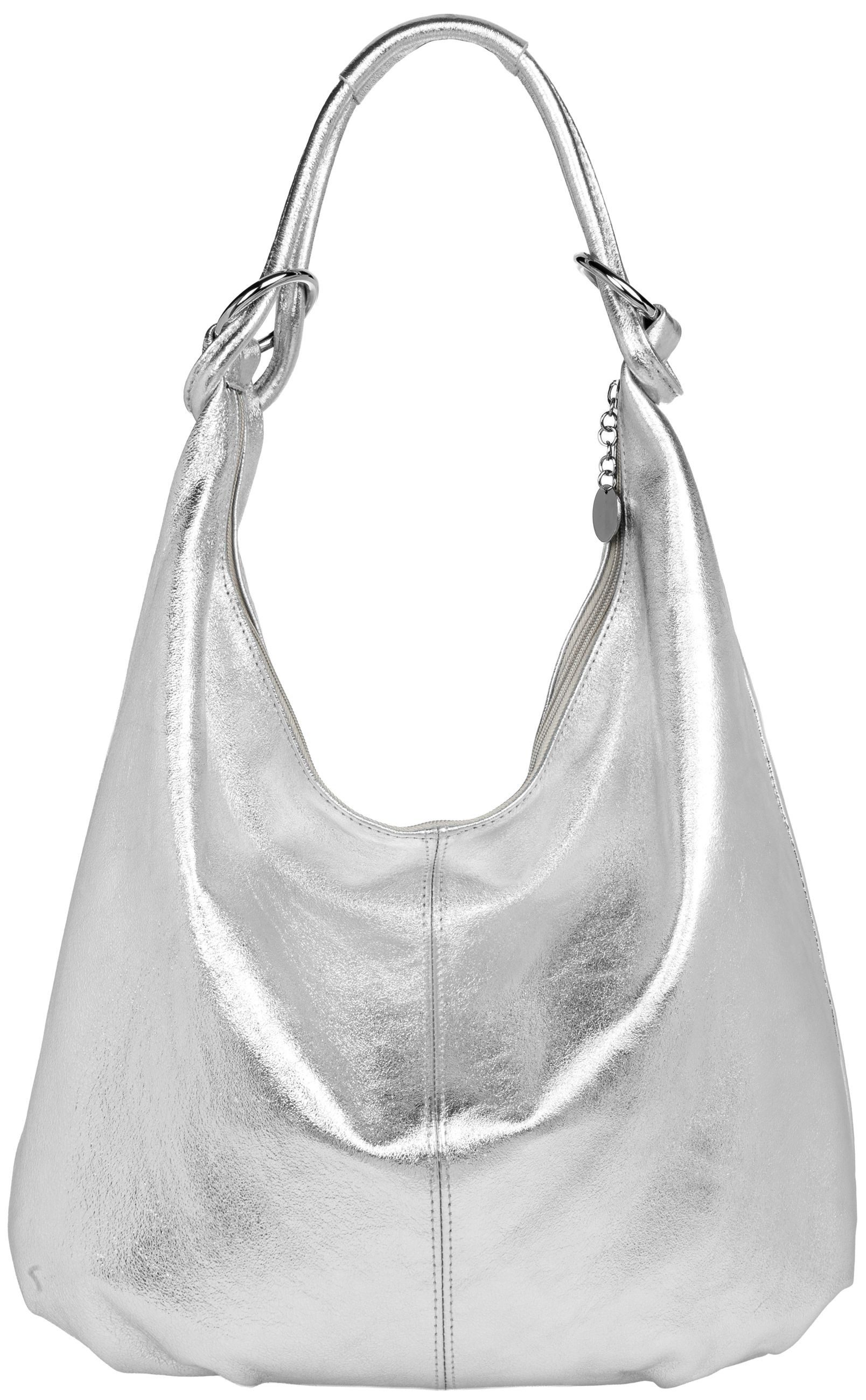Caspar Schultertasche Damen Vintage Leder Tasche Hobo Bag - CLASSIC LINE - günstig online kaufen