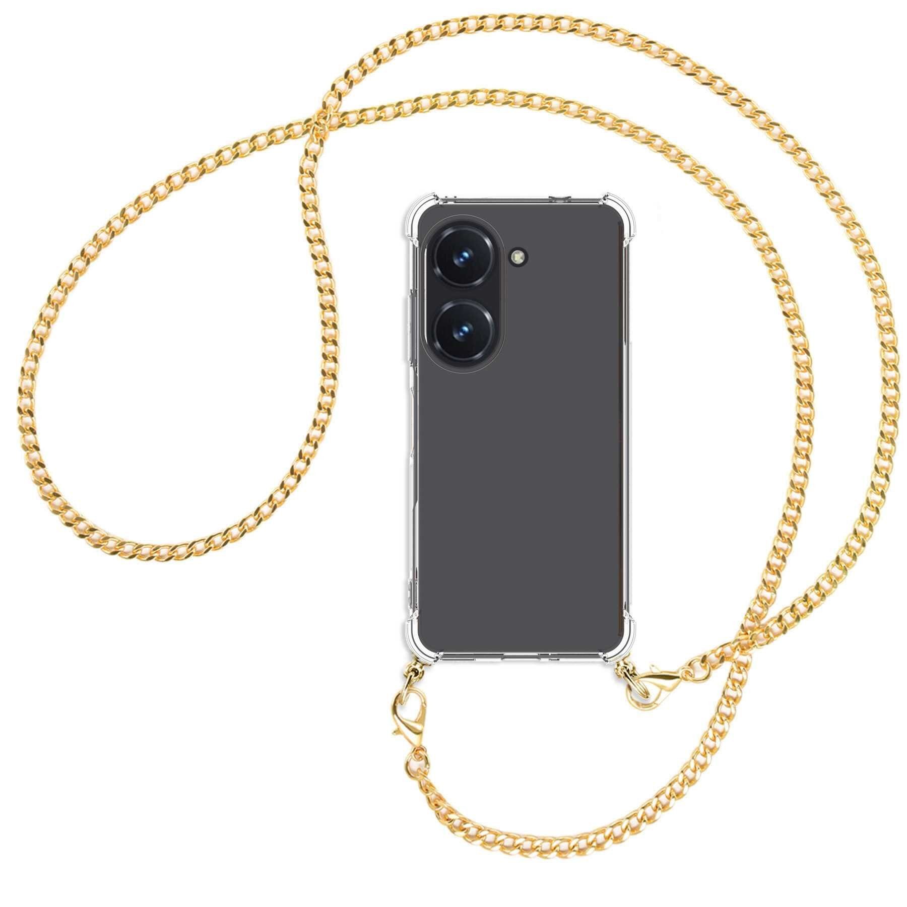mtb more energy Handykette für Asus Zenfone 9 / Zenfone 10 (5.9) [NC-593-MK], Umhängehülle mit Metallkette [NC-593-MK]