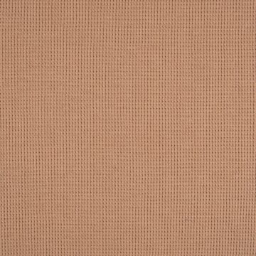 SCHÖNER LEBEN. Stoff Waffelstrick Doubleface einfarbig sand 1,4m Breite, allergikergeeignet