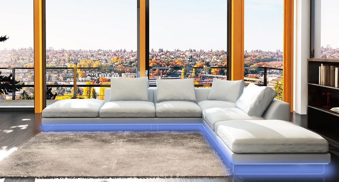 Stilvolle Design Ecksofa L-Form Neu, in Made Wohnlandschaft JVmoebel Ecksofa XXL Europe Couch Luxus