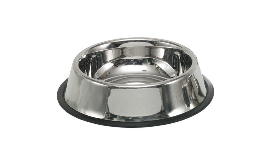 Hunde-Futterspender Nobby Edelstahlnapf rutschfest 450 ml 19cm