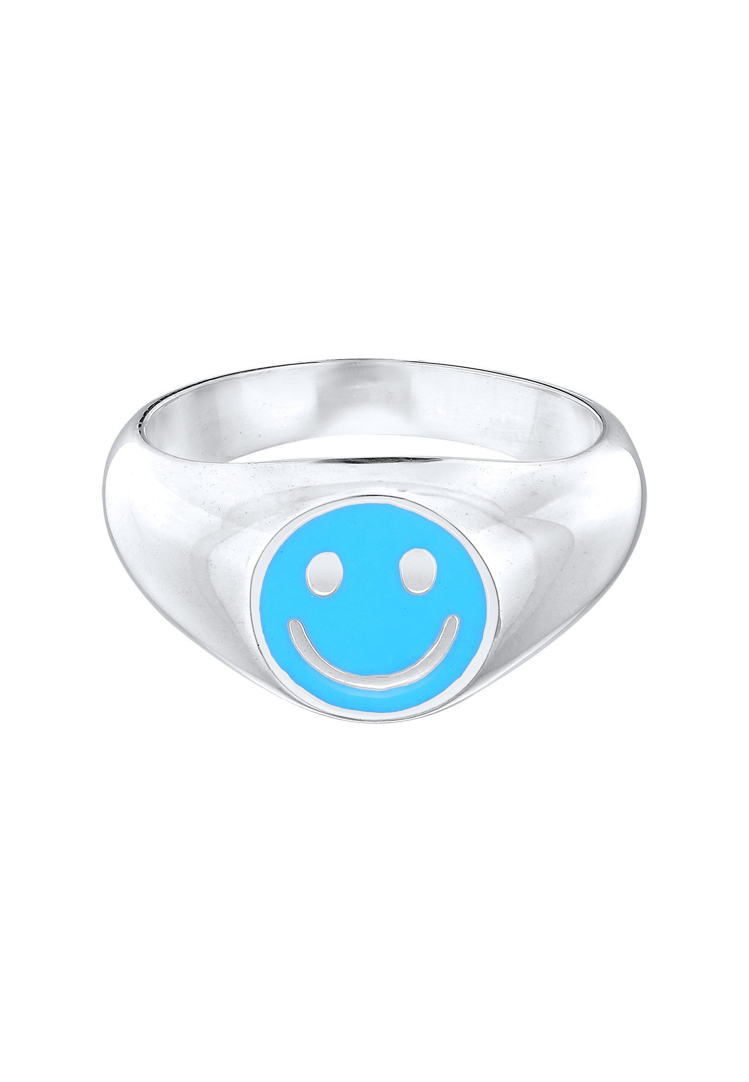 Kuzzoi Siegelring Herren Siegelring Smiling Emaille günstig online kaufen