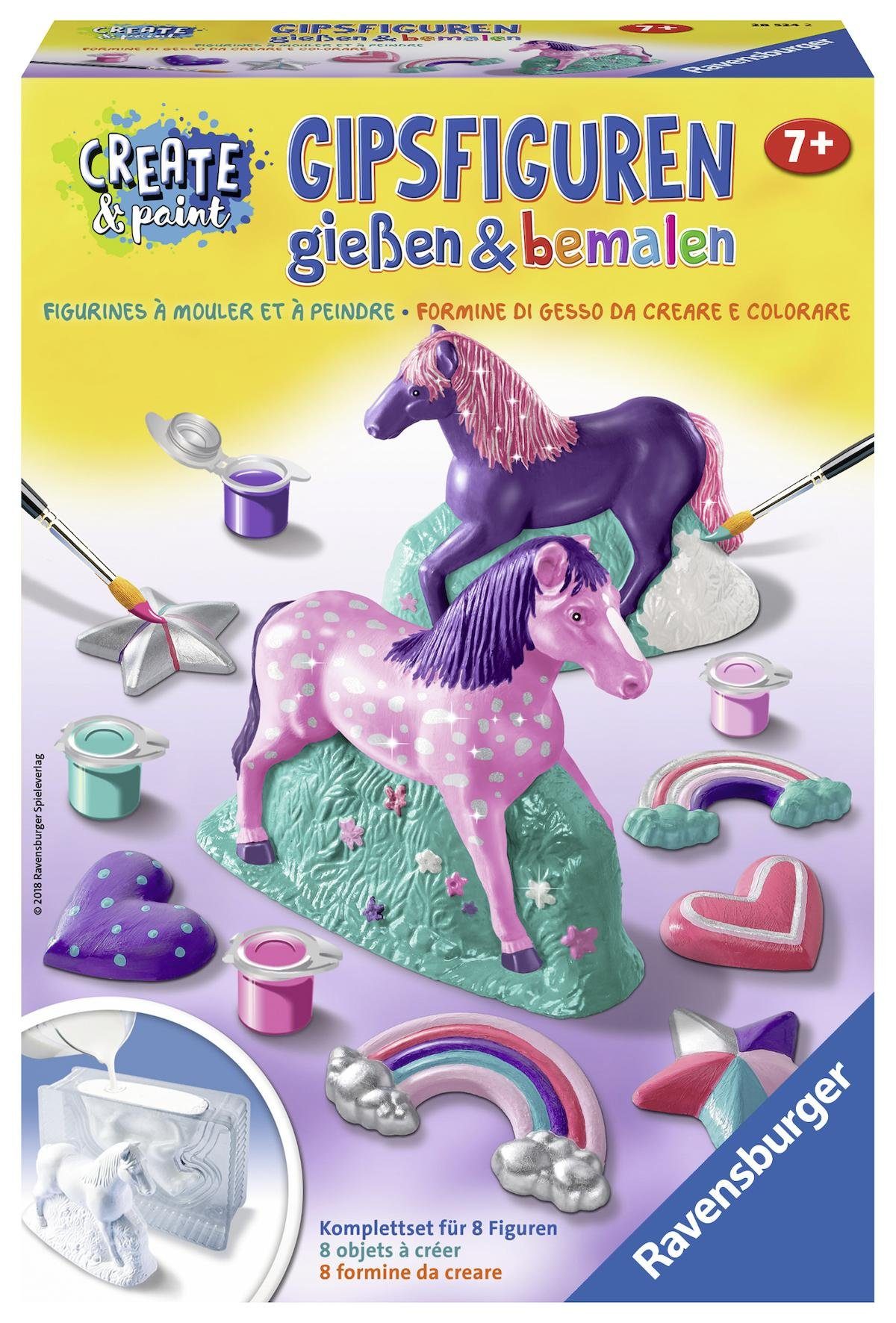 Ravensburger Kreativset Create & Paint, Fantasy Horse, (Set), Mit 3D und 2D Gießform; Made in Europe; FSC® - schützt Wald - weltweit