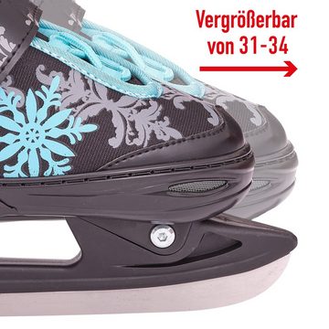 Apollo Schlittschuhe Schlittschuhe größenverstellbar Ice Skates X-Pro, Größenverstellbar, dreistufige Sicherung