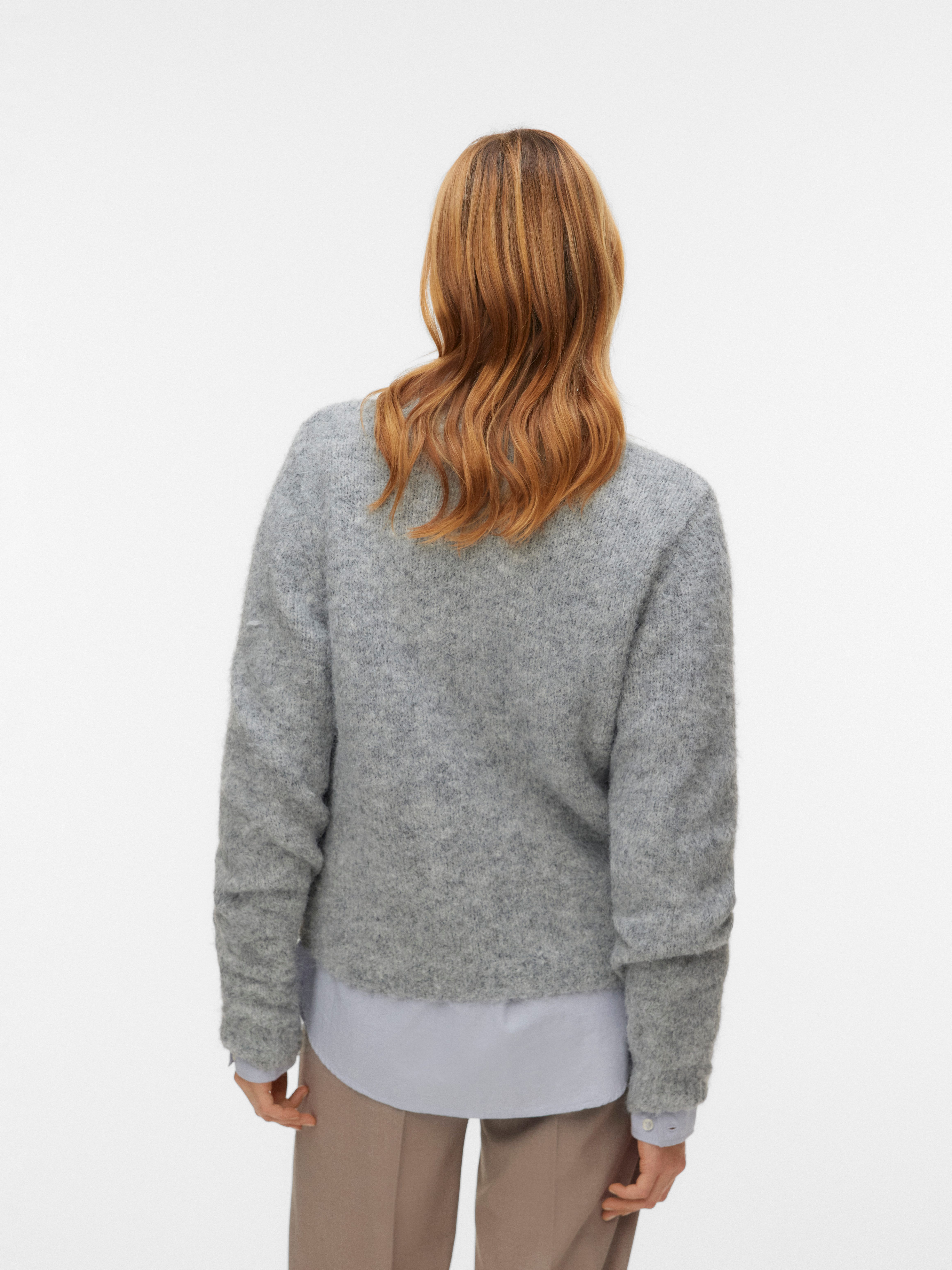 Vero Moda Strickpullover VMNOVAH LS O-NECK PULLOVER GA NOOS