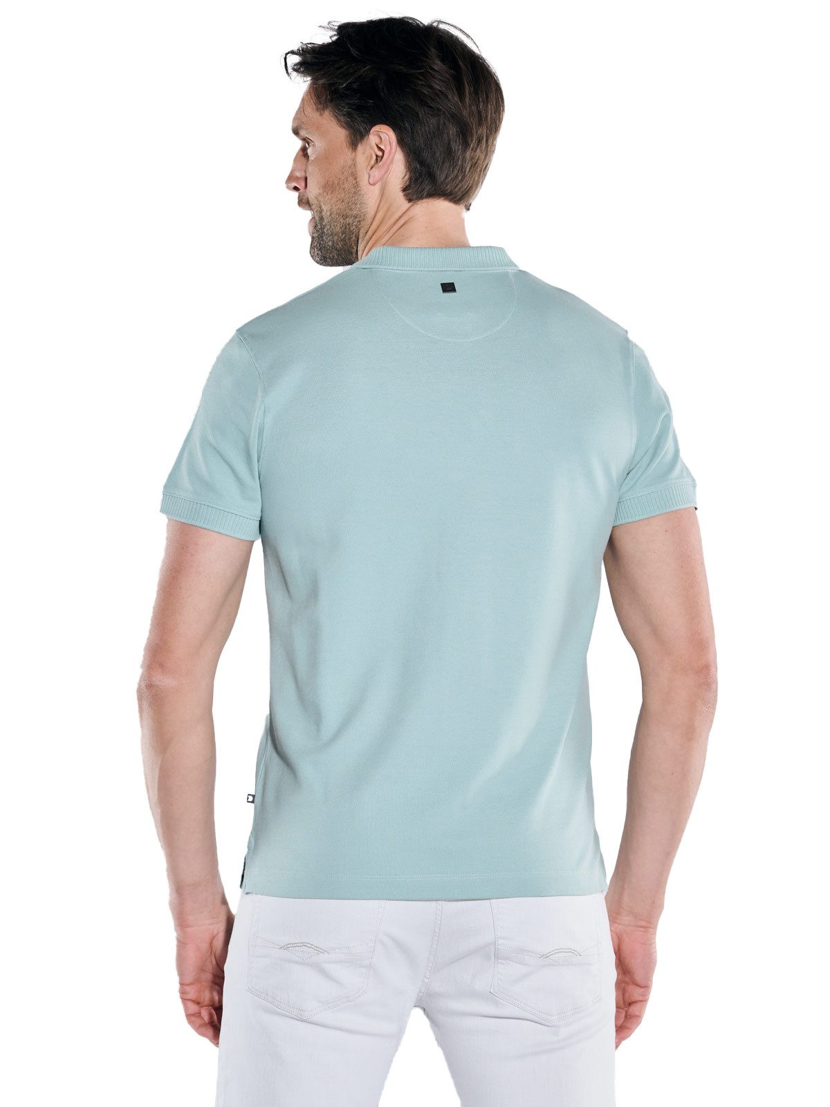 ENGBERS GERMANY T-Shirt Herren Polo-Shirt aus aus edler Baumwolle, Tuerkis