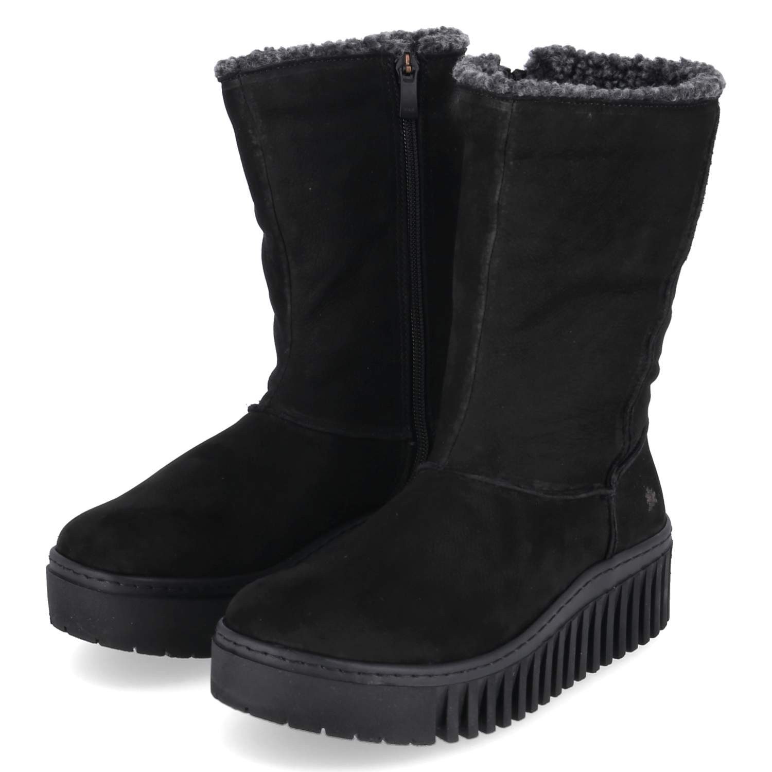 Art Art 1511 Nobuck Black Damen Rauleder black Winterstiefel