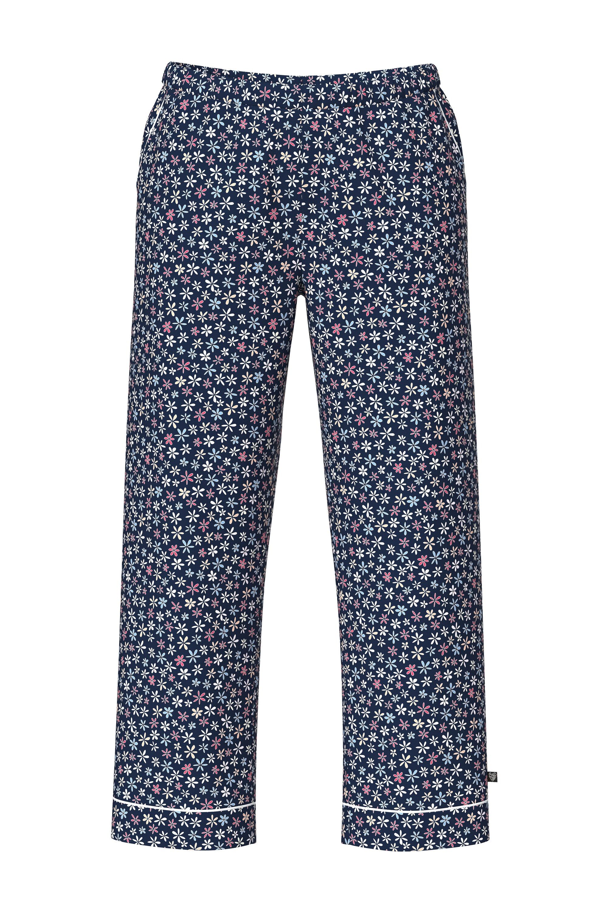 Ulla Popken Pyjamahose Pyjamahose Blüten gerades günstig online kaufen