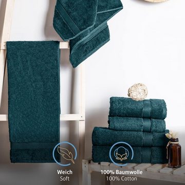 Komfortec Badetücher 100% Baumwolle, 470 g/m², Frottee (2-St), Handtücher 70x140 cm Set, Weich