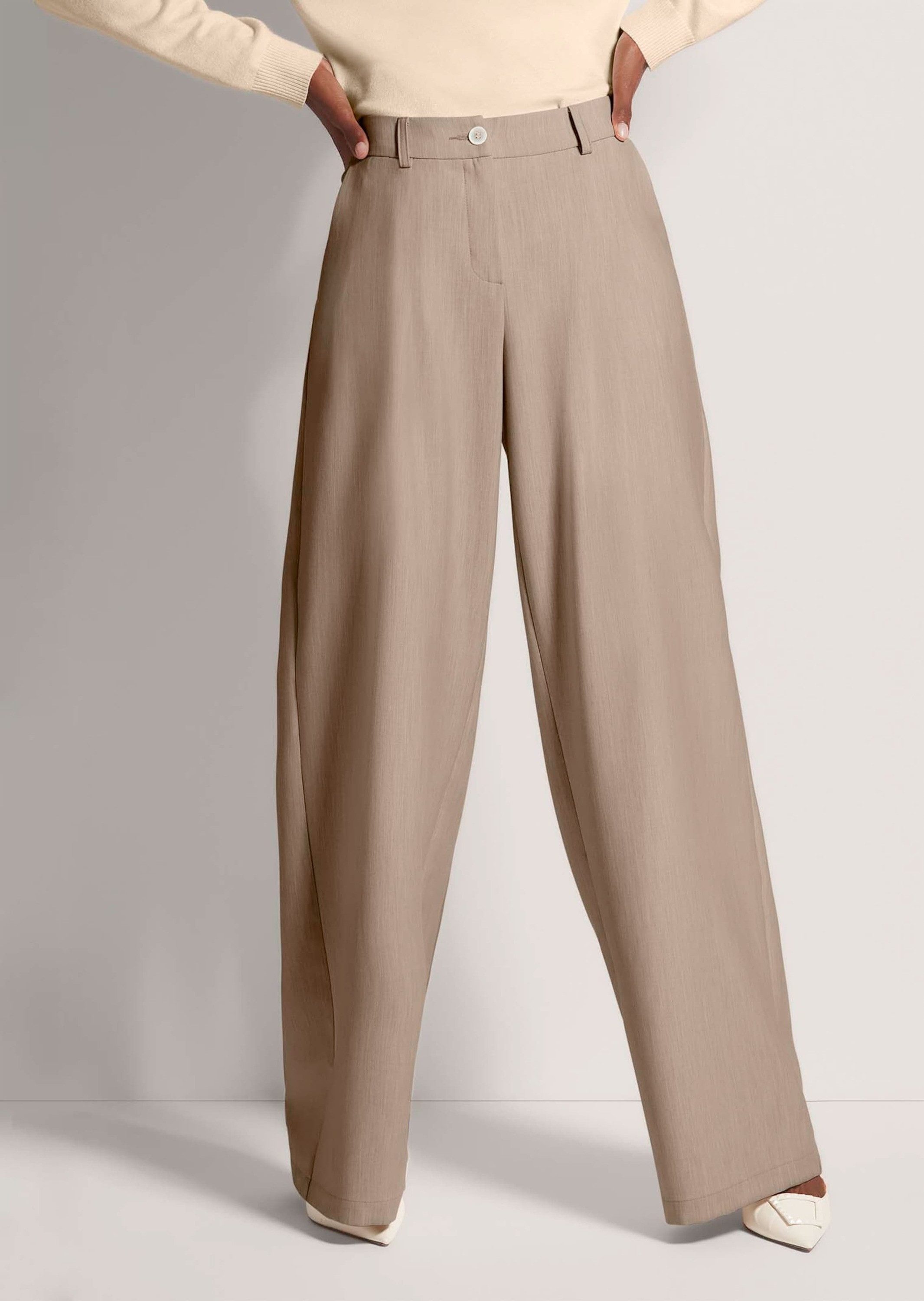 MADELEINE Bügelfaltenhose Elegante Stretchhose mit Bügelfalten Viskosehose günstig online kaufen