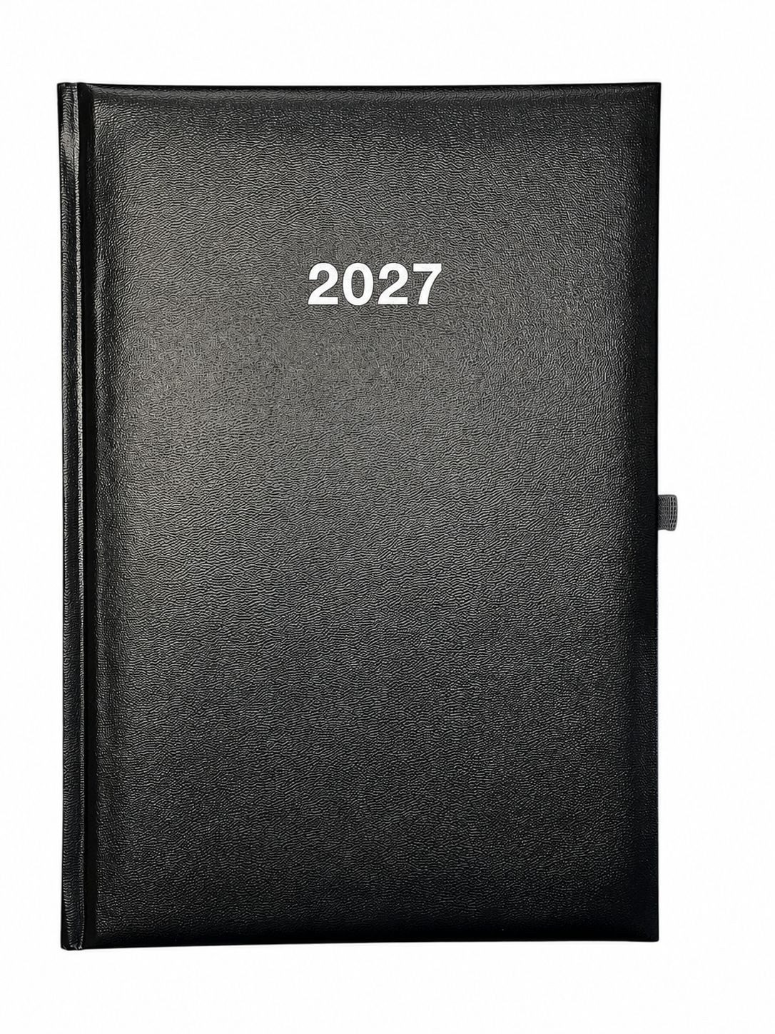 ADINA Buchkalender 2025 ADINA Wochenkalender A5+ schwarz 24x16cm 1 Woche auf 2 Seiten