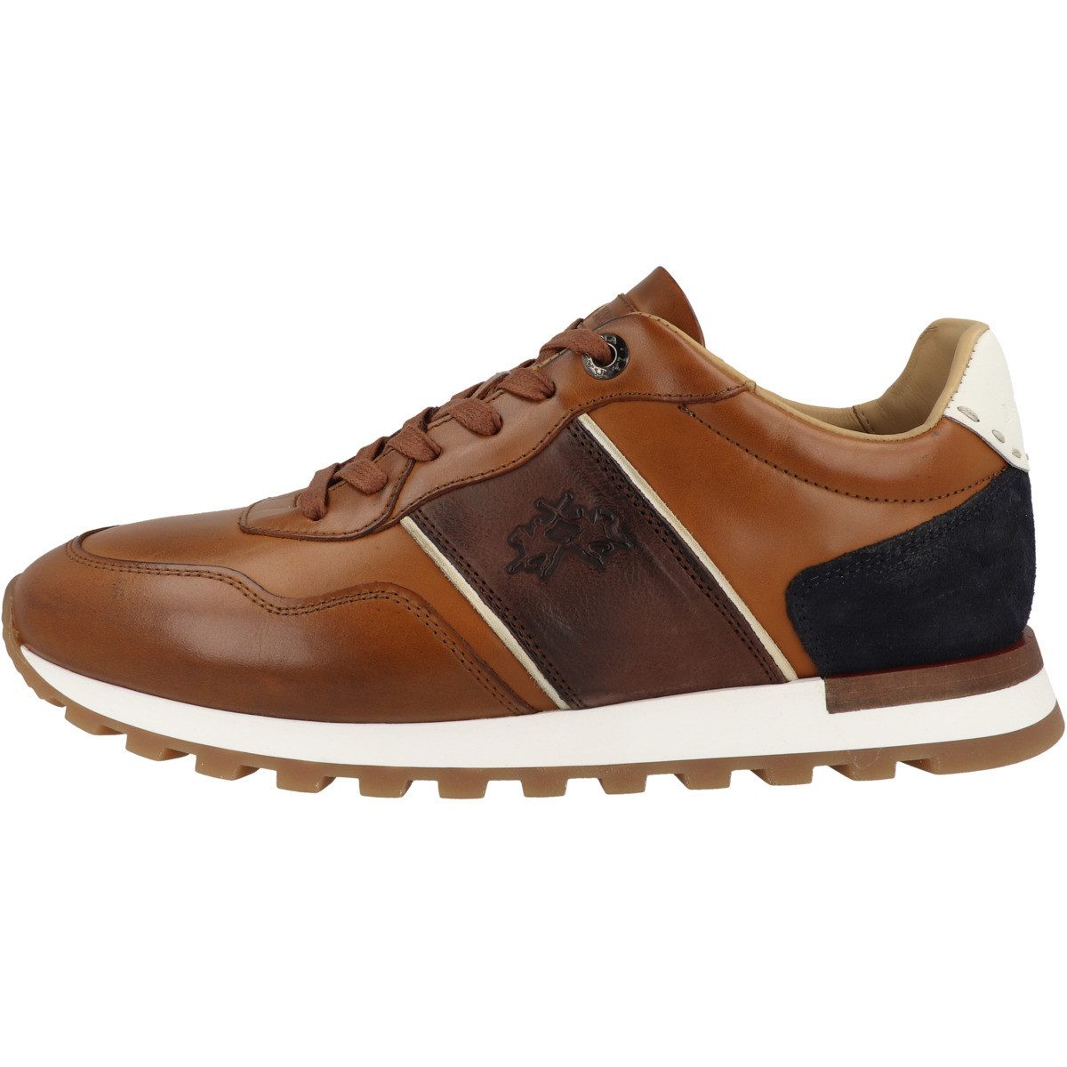 La Martina LFM261 Herren Sneaker Turnschuhe, Sportschuhe, Freizeitschuhe, Halbschuhe, Schnürschuhe