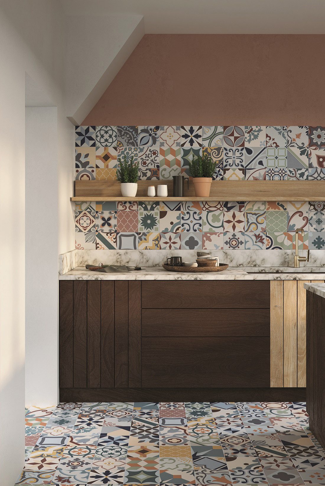 BOXTEC Bodenfliese CAVALIER MIX 16.5 x 16.5 Feinsteinzeug Wand- und Bodenfliese, 16.5x16.5, Bunt gemischt