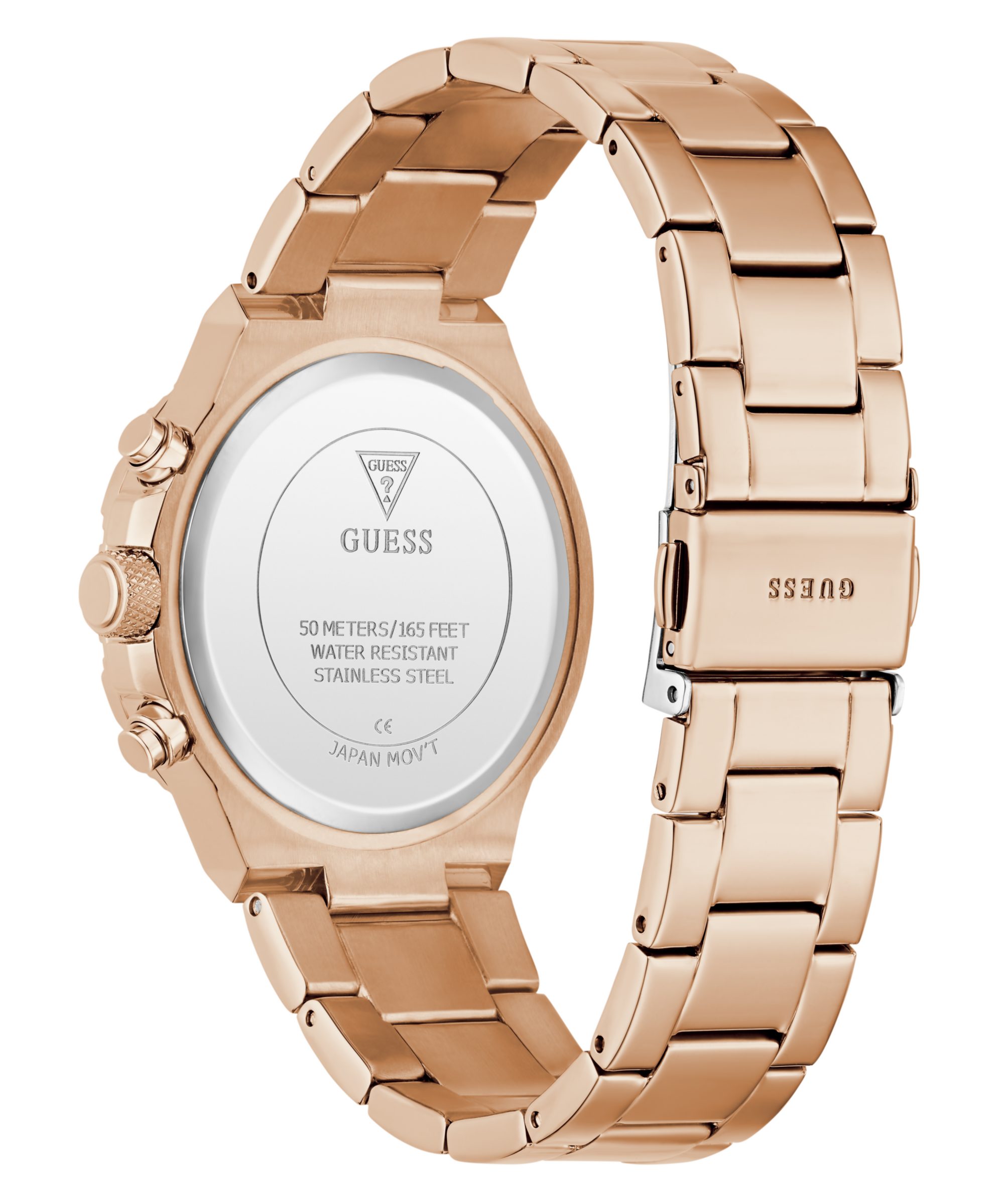 Guess Multifunktionsuhr HARLOW GW0950L4, Quarzuhr, Armbanduhr, Damenuhr, Edelstahlarmband, Datum
