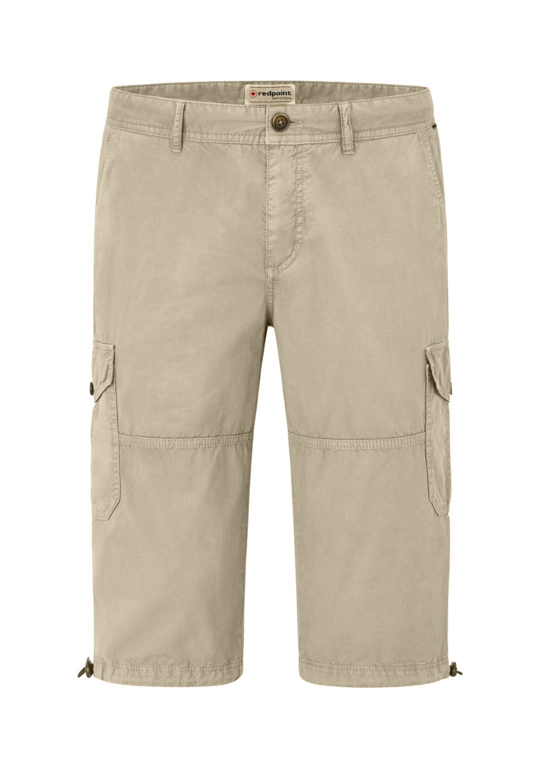 Redpoint Cargobermudas PEERS Caprihosen Modern Fit reiner Baumwolle aus sand