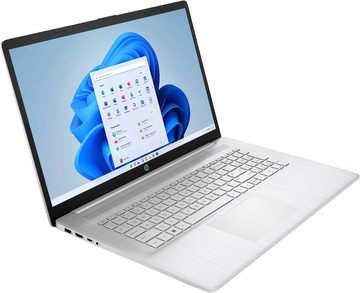 HP 17" Laptop, Full HD IPS-Display, 16 GB RAM, Windows 11 Home, Business-Notebook (43,9 cm/17,3 Zoll, AMD Ryzen 7 5700U, Radeon Graphics, 512 GB SSD, 17-cp0271ng)