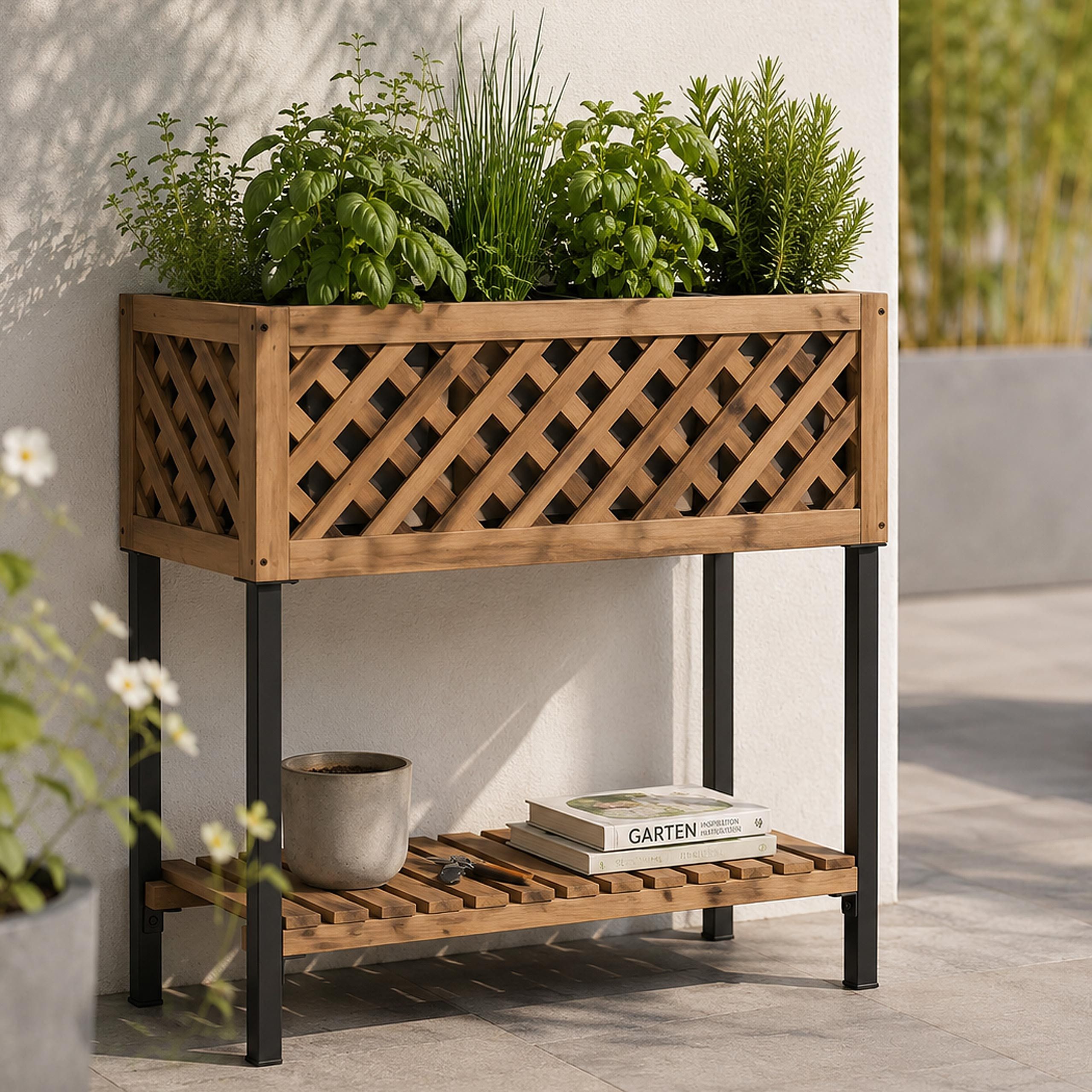 MCW Blumenkasten MCW-P86-MA (1 St), Stabile Stahlfüße für sicheren Stand