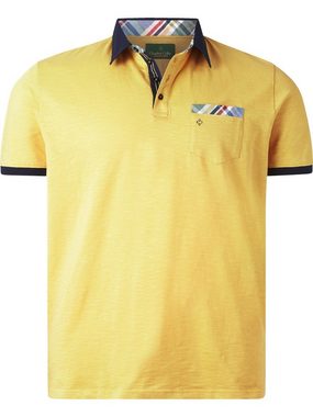 Charles Colby Poloshirt EARL BREANDAN mit Details im Karomuster