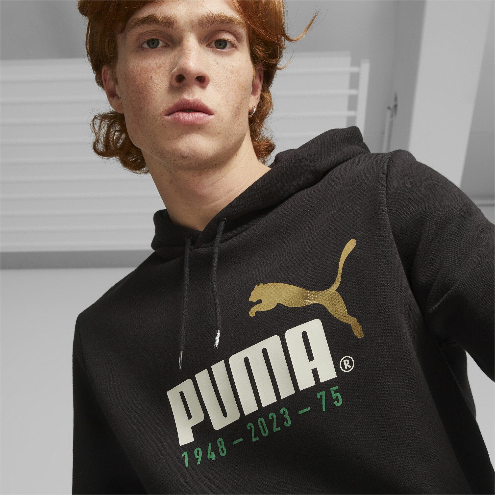 Black Sweatshirt Herren Logo Celebration PUMA 1 Hoodie No.