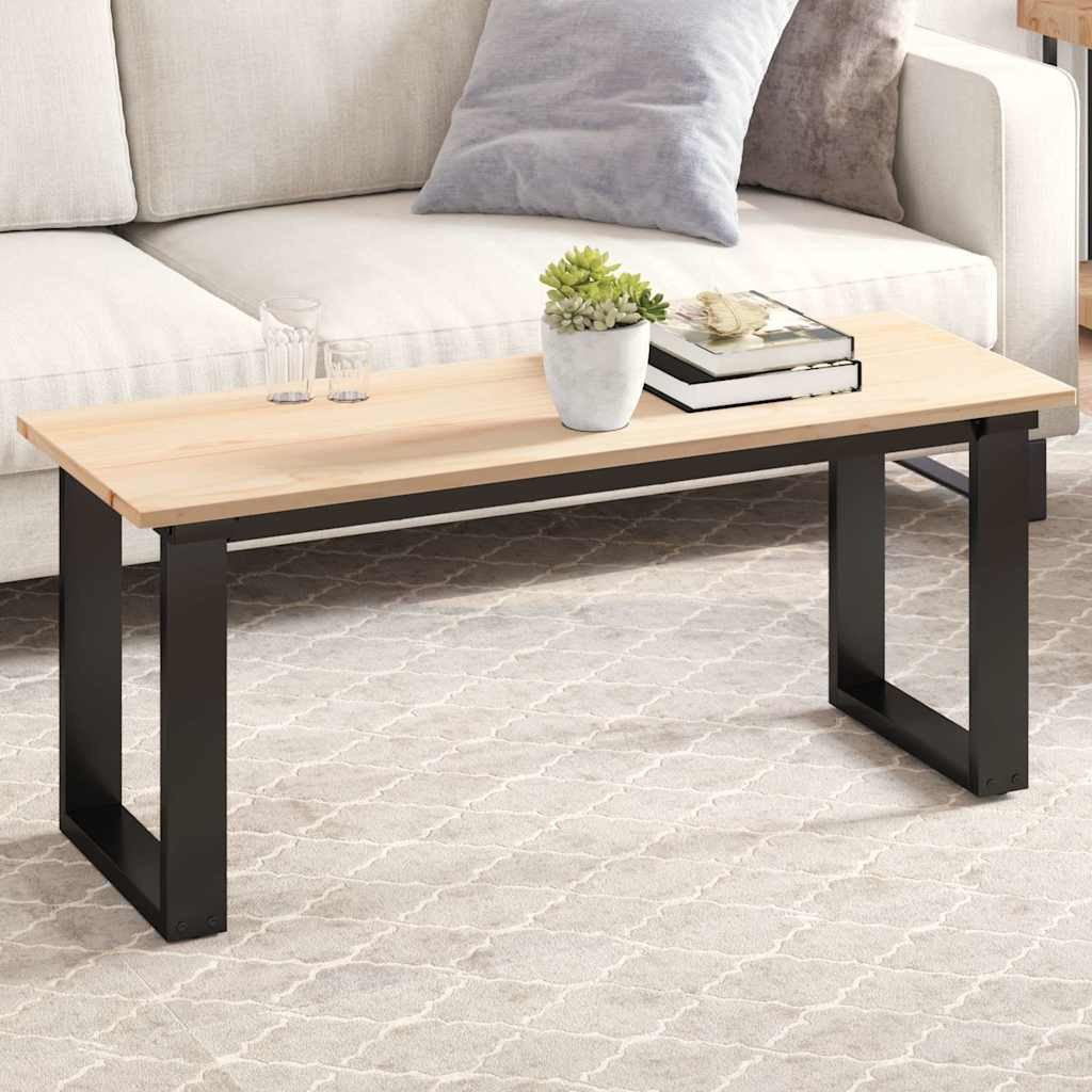 furnicato Tischplatte aus massivem Kiefernholz 110 x 40 x 1,7 cm naturfarben (1 St), Rustikale Couchtischplatte mit Aststellen für den Essbereich