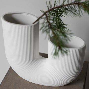 Storefactory Scandinavia Tischvase Stravalla Vase, Keramik, BxHxT, H 27 cm, weiss (1 St), Skandinavische Qualität