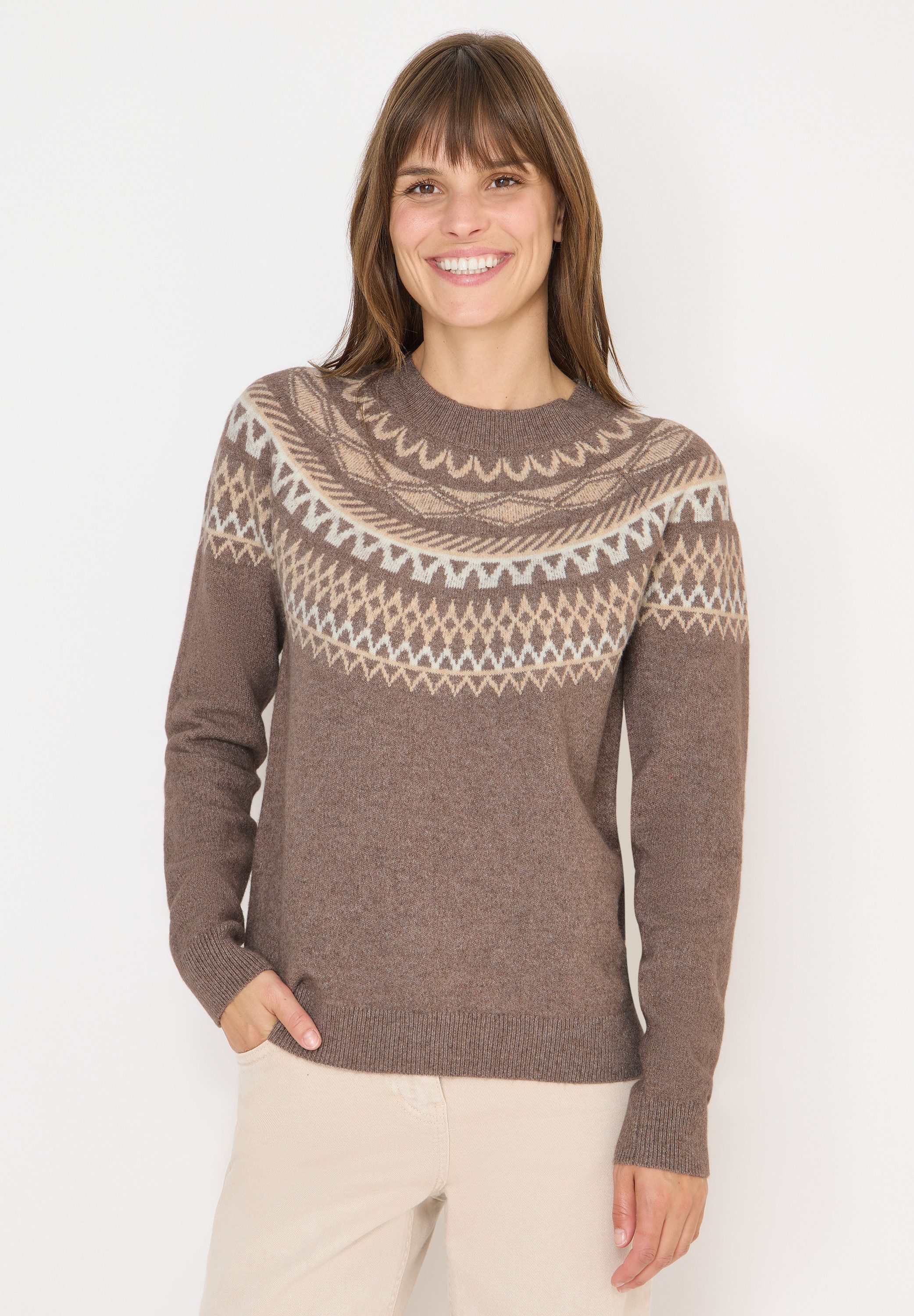 CECIL Strickpullover Jacquard günstig online kaufen