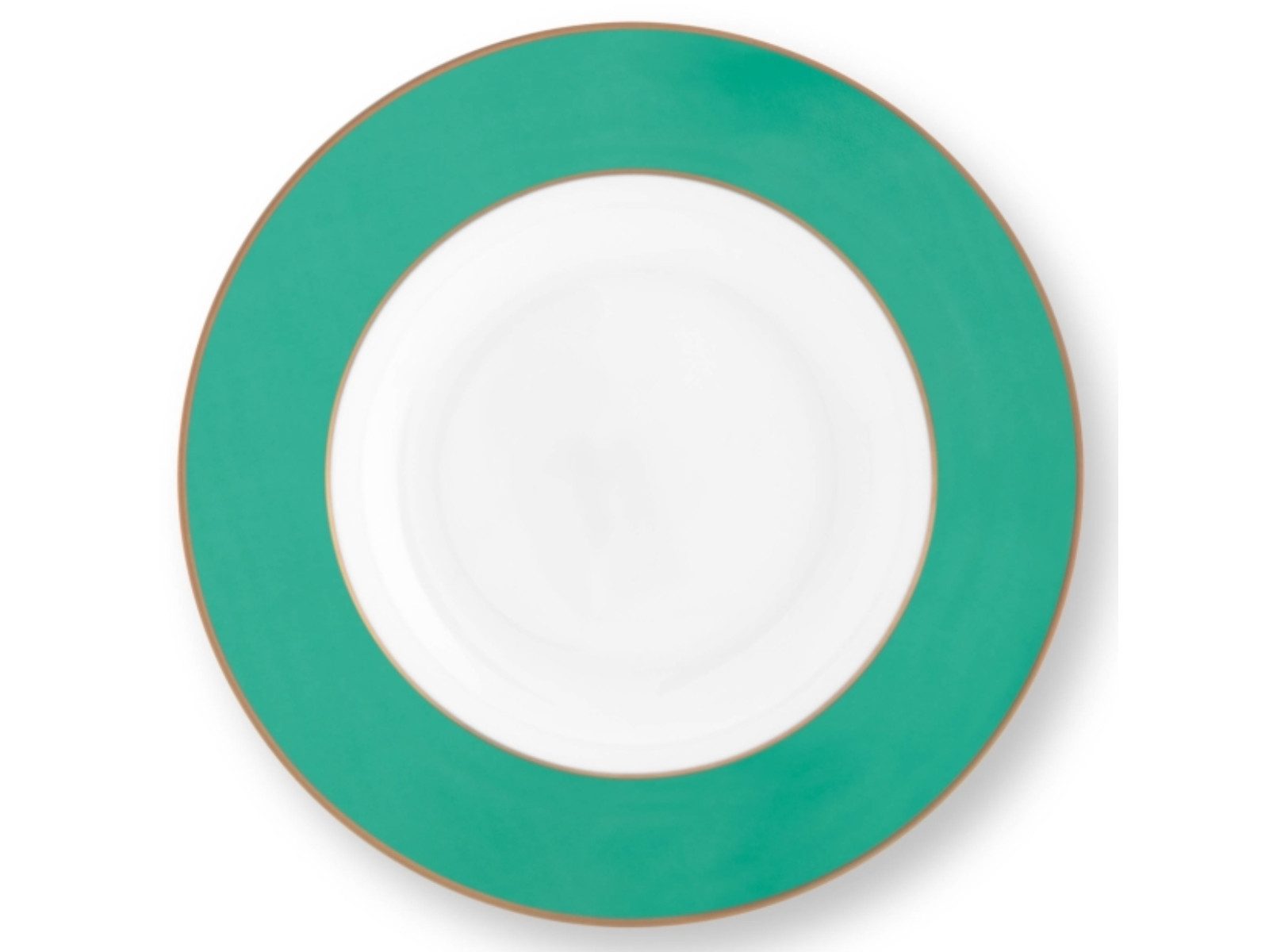 PiP Studio Супова тарілка Chique Suppenteller gold-green 23,5 cm, Deep Plate Pip Chique Gold-Green 23.5cm
