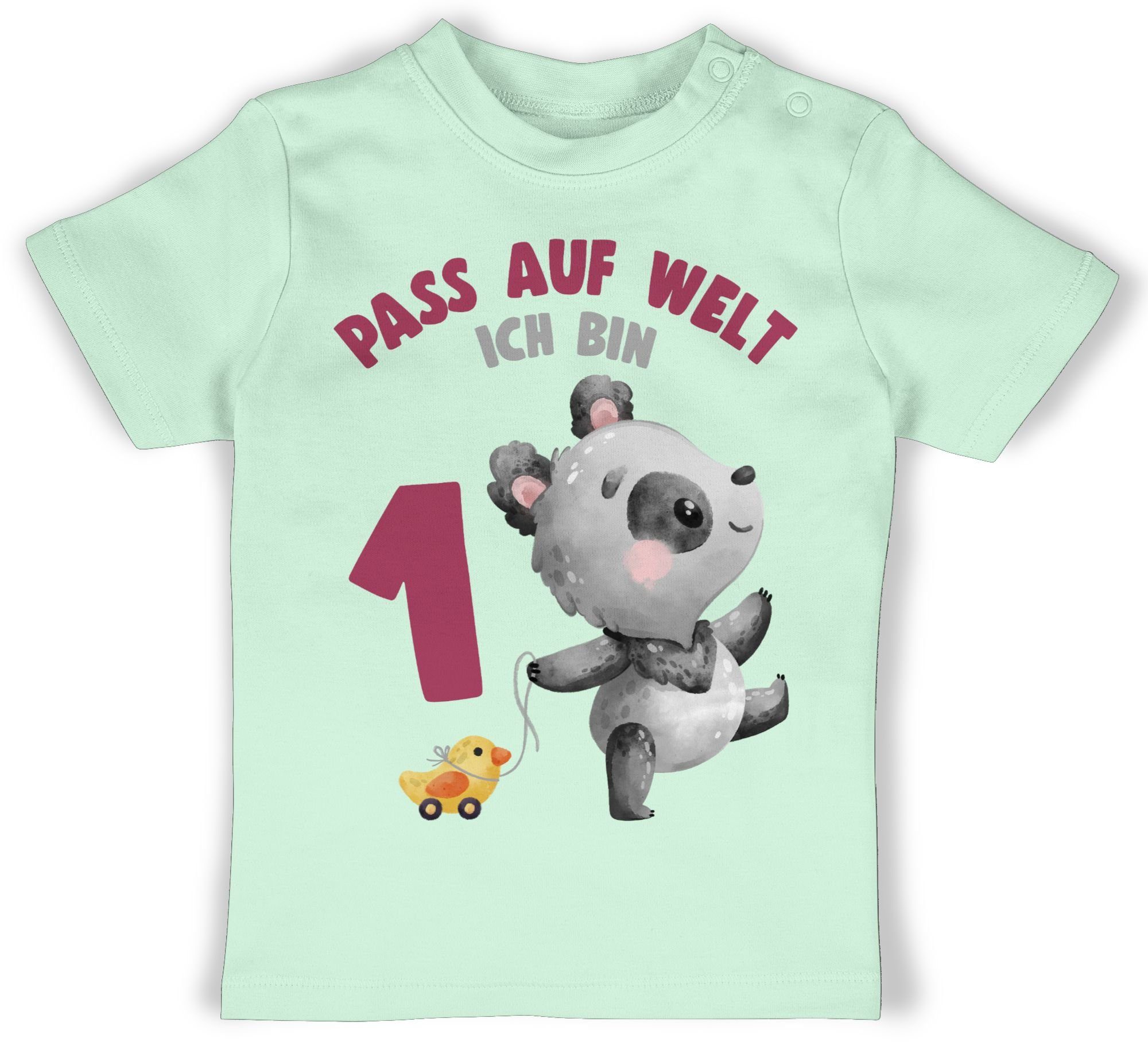 T-Shirt Pass auf Welt ich bin eins mit Panda