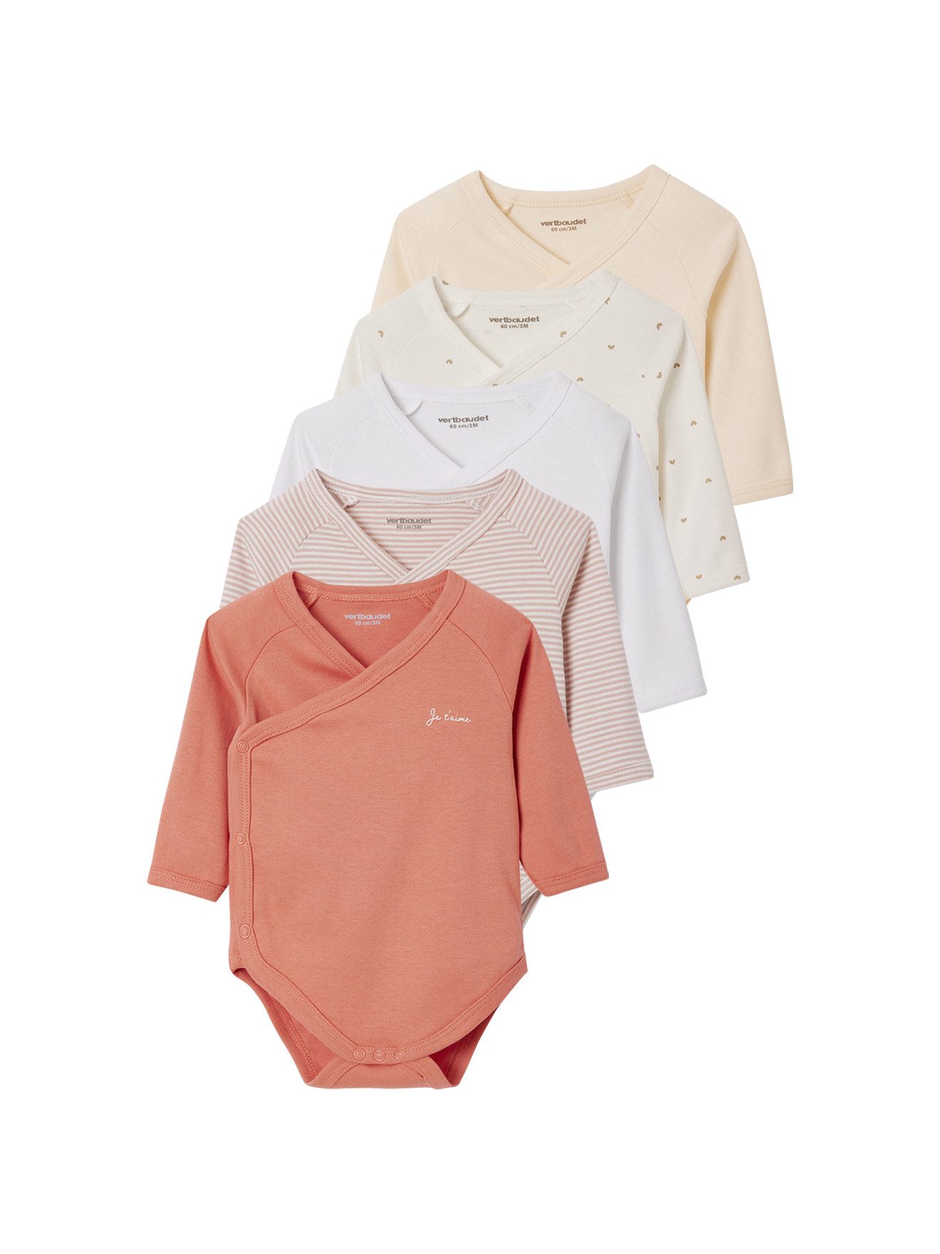 Body 5er-Pack Baby Wickelbodys, lange Ärmel