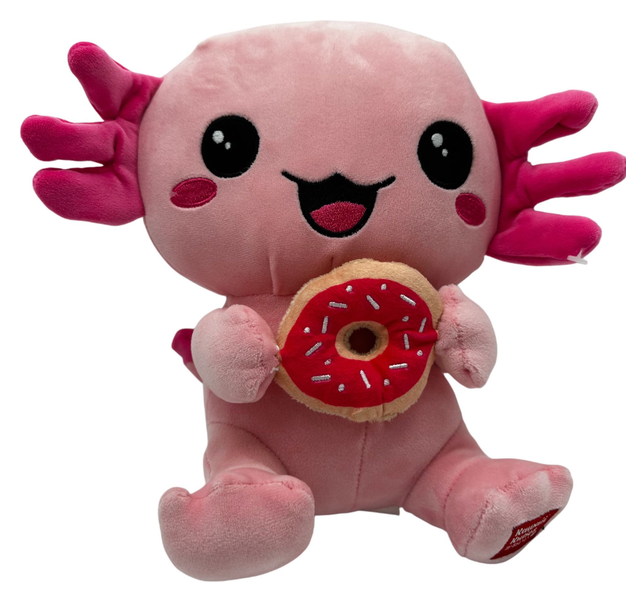 Kawaii Kuscheltier Axolotl Kuscheltier Echse Molch Figur Plüsch 24 cm Plüsch pink (1-St), Axolotl Plüschtier Molch Kuscheltier Figur Plüschtier Wassertier