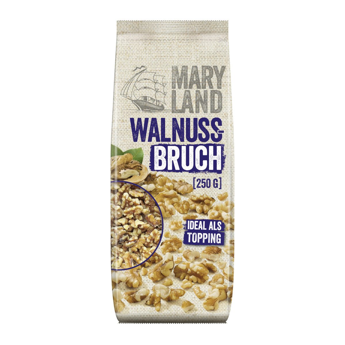 Maryland Nüsse, Maryland Walnussbruch als Topping kräftig nussiger Geschmack 250g