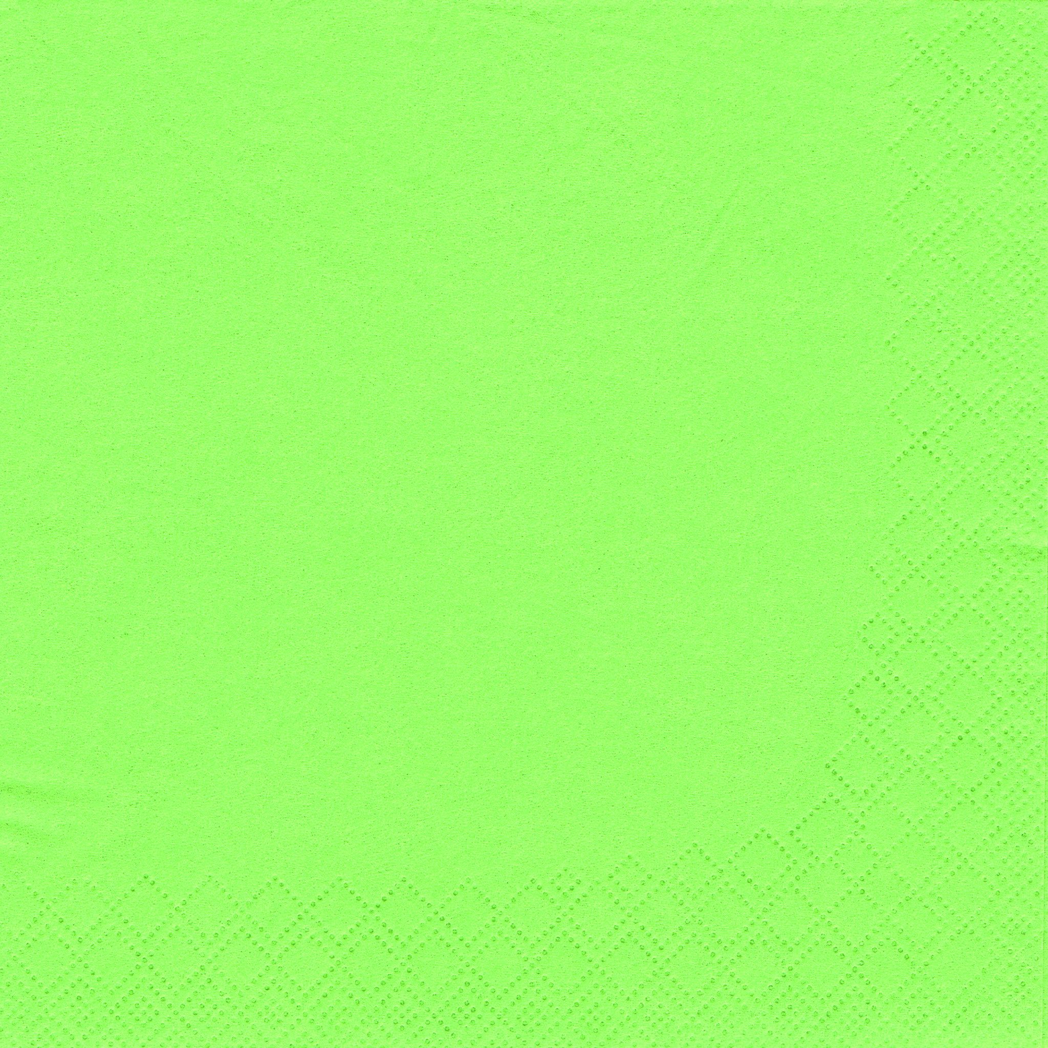 PAPSTAR Papierserviette, Servietten Papier, 33x33cm 3-lagig 1/4-Falz 250 Stück Limonengrün