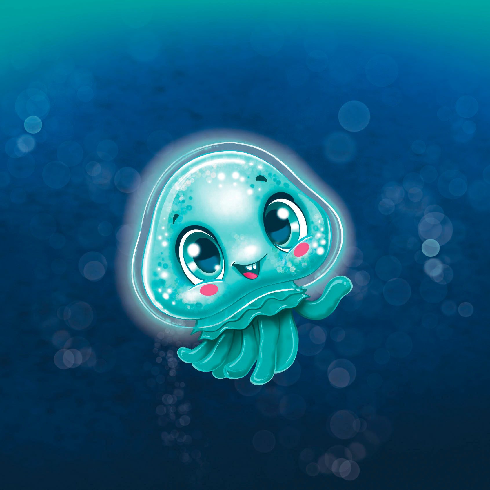 SIMBA Badespielzeug Glibbi Glowy, mit Leuchteffekt