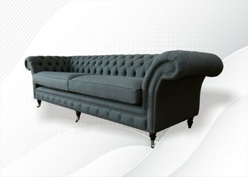 JVmoebel Chesterfield-Sofa Großer Viersitzer luxus xxl Couch Chesterfield Design Neue Möbel, Made in Europe