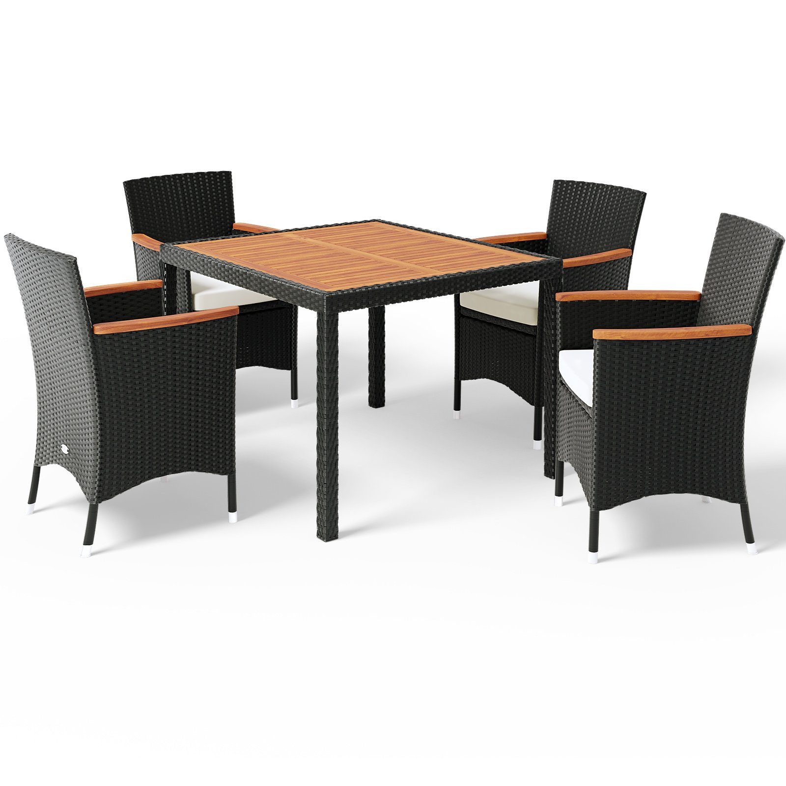 Casaria Sitzgruppe »Verona«, (9tlg), Poly Rattan Sitzgruppe 4