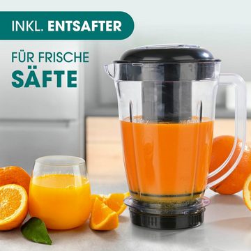 Mr. Magic Küchenmaschine Smoothie Maker Standmixer Mr. Magic, 400,00 W, Mixer 18-teilig