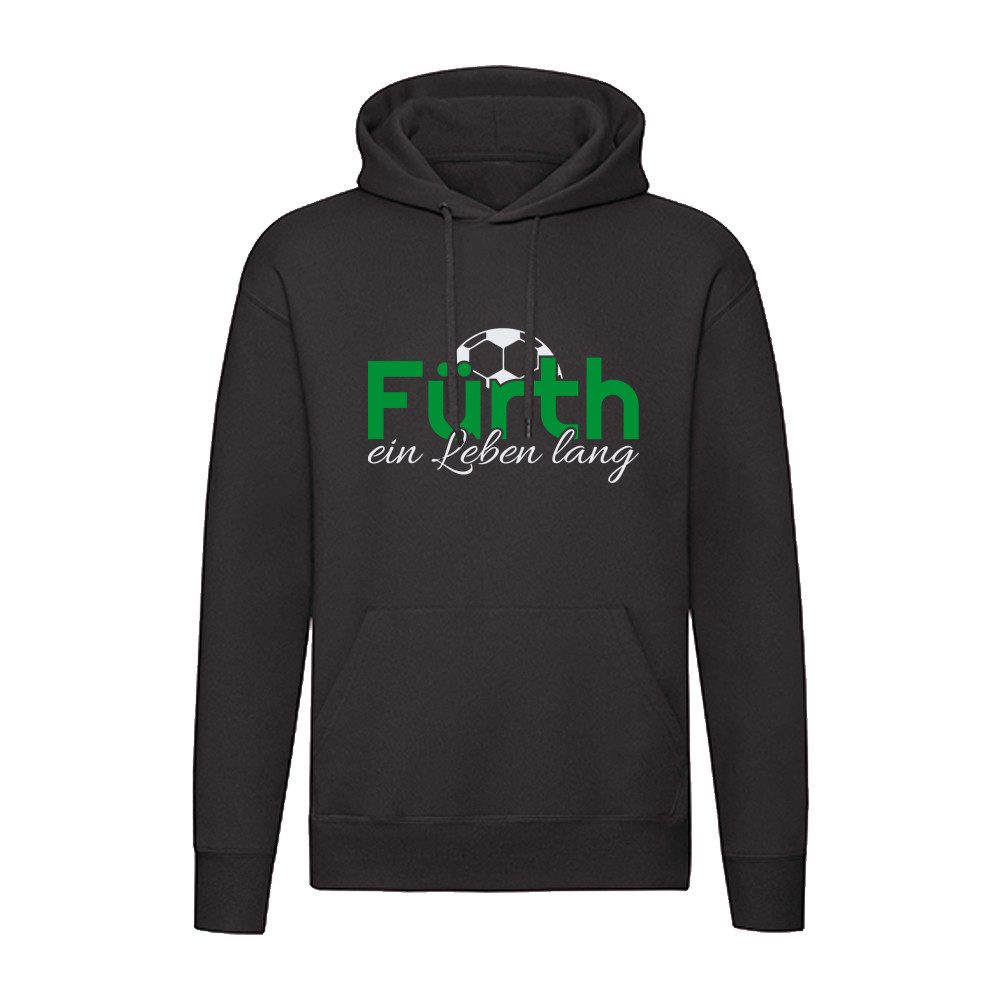 G-graphics Hoodie Fürth ein Leben lang Unisex Pullover mit einem Motiv für den echten Fan