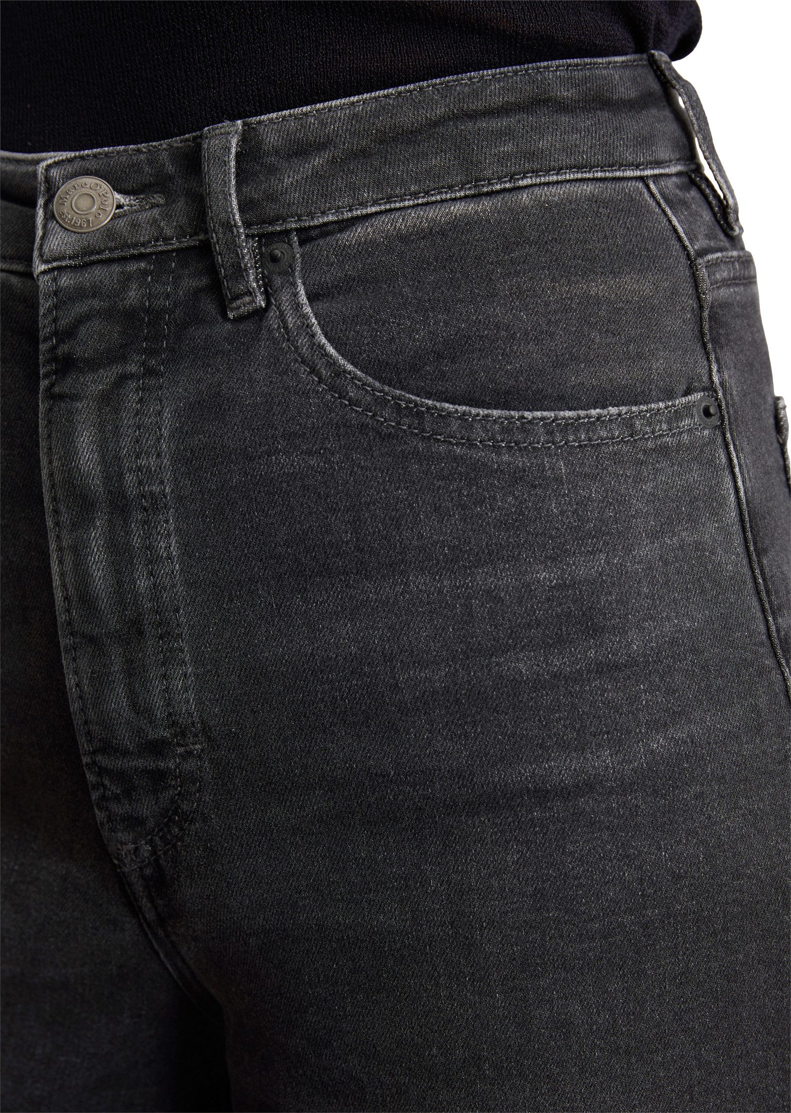 Marc O'Polo Weite Jeans TOLVA hohe Leibhöhe, aus Bio-Baumwolle mit Stretch