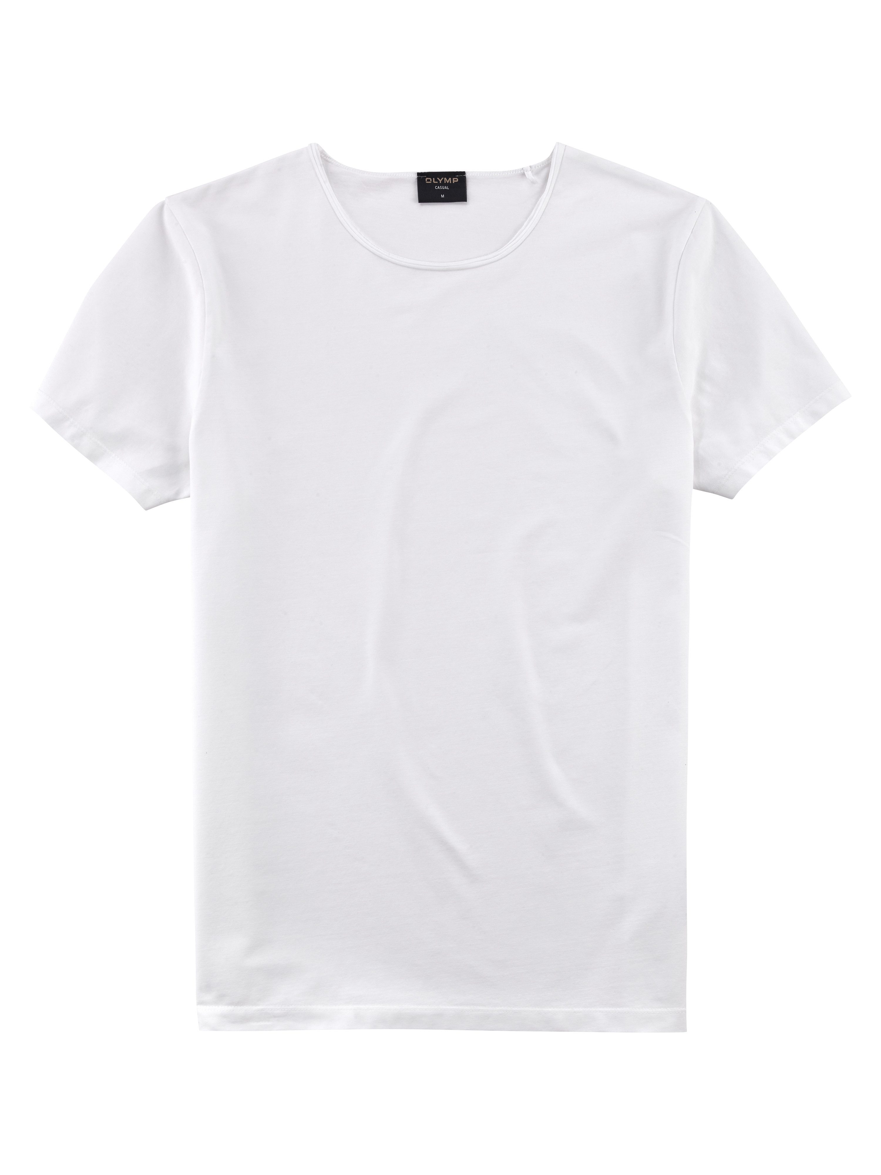 OLYMP T-Shirt Casual mit Rollkante am Ausschnitt günstig online kaufen