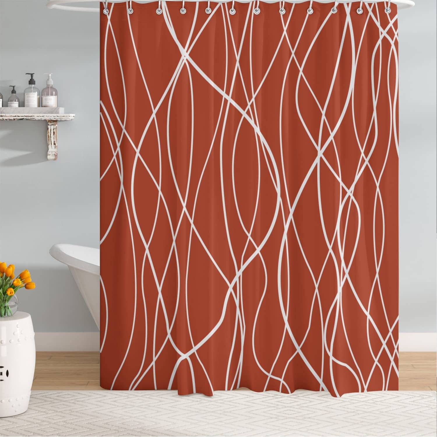 M&W DAS DESIGN Duschvorhang 180x200 Shower curtains Anti schimmel Waschbar