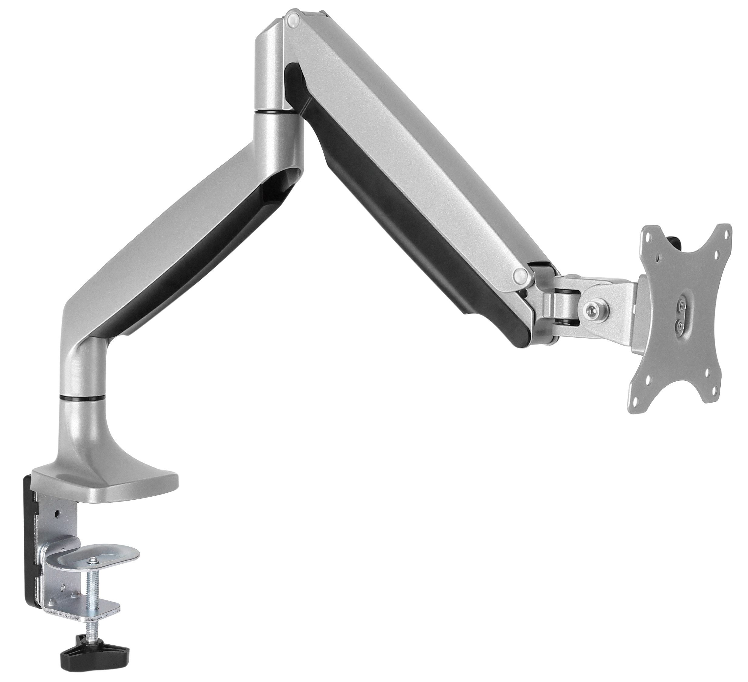 RICOO Monitor-Halterung Monitor TV Tischhalterung höhenverstellbar schwenkbar neigbar TS9711, (bis 30 Zoll, VESA 75x75 und 100x100, 1-tlg., min.1 Kg - max.9 kg Belastbarkeit, von 32-76 cm (13"-30) Diagonale, neigbar +/-90°, schwenkbar bis 180°, drehbar bis 180)