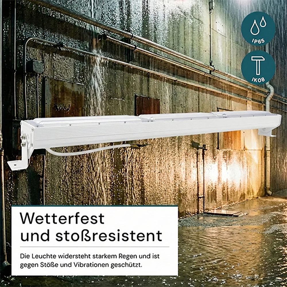 LUXULA LED Arbeitsleuchte LUXULA LED Hallenstrahler HighBay 200 W 5000 K Neutralweiß Weiß, LED fest integriert, Neutralweiß