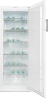 exquisit Getränkekühlschrank GKS31-V-H-280F weiss, 163 cm hoch, 60 cm breit, 296 L Volumen, LED