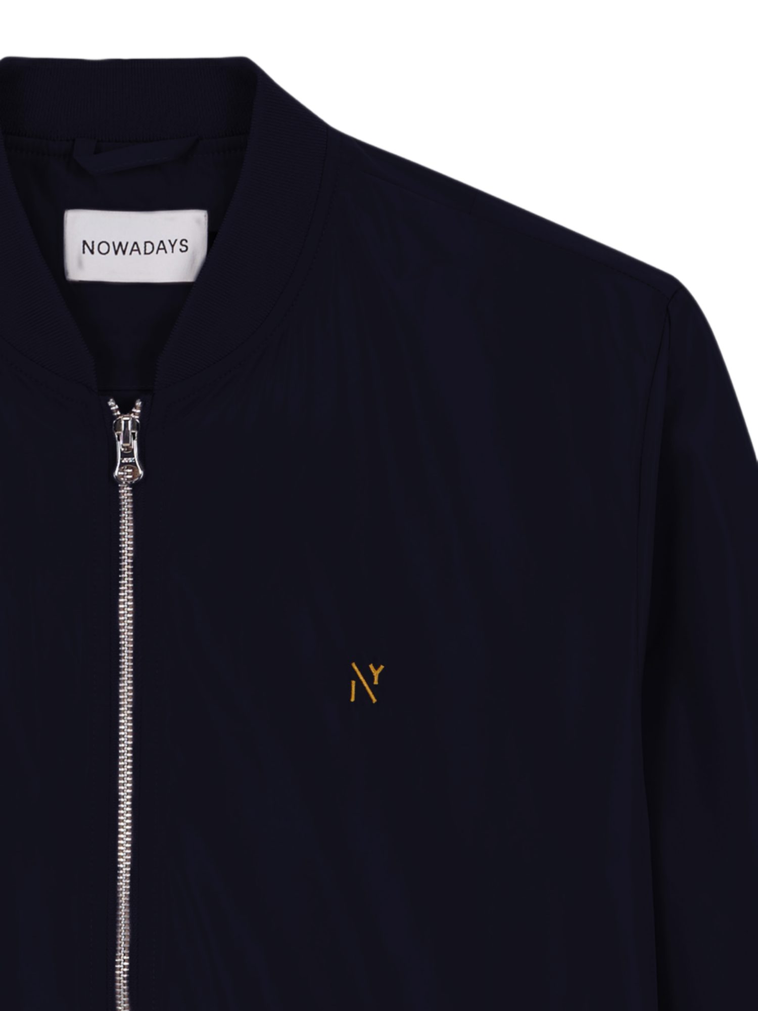 NOWADAYS Outdoorjacke blau,Outdoor,Polyester,Unifarben,Rundhals,Lang,Regular Fit