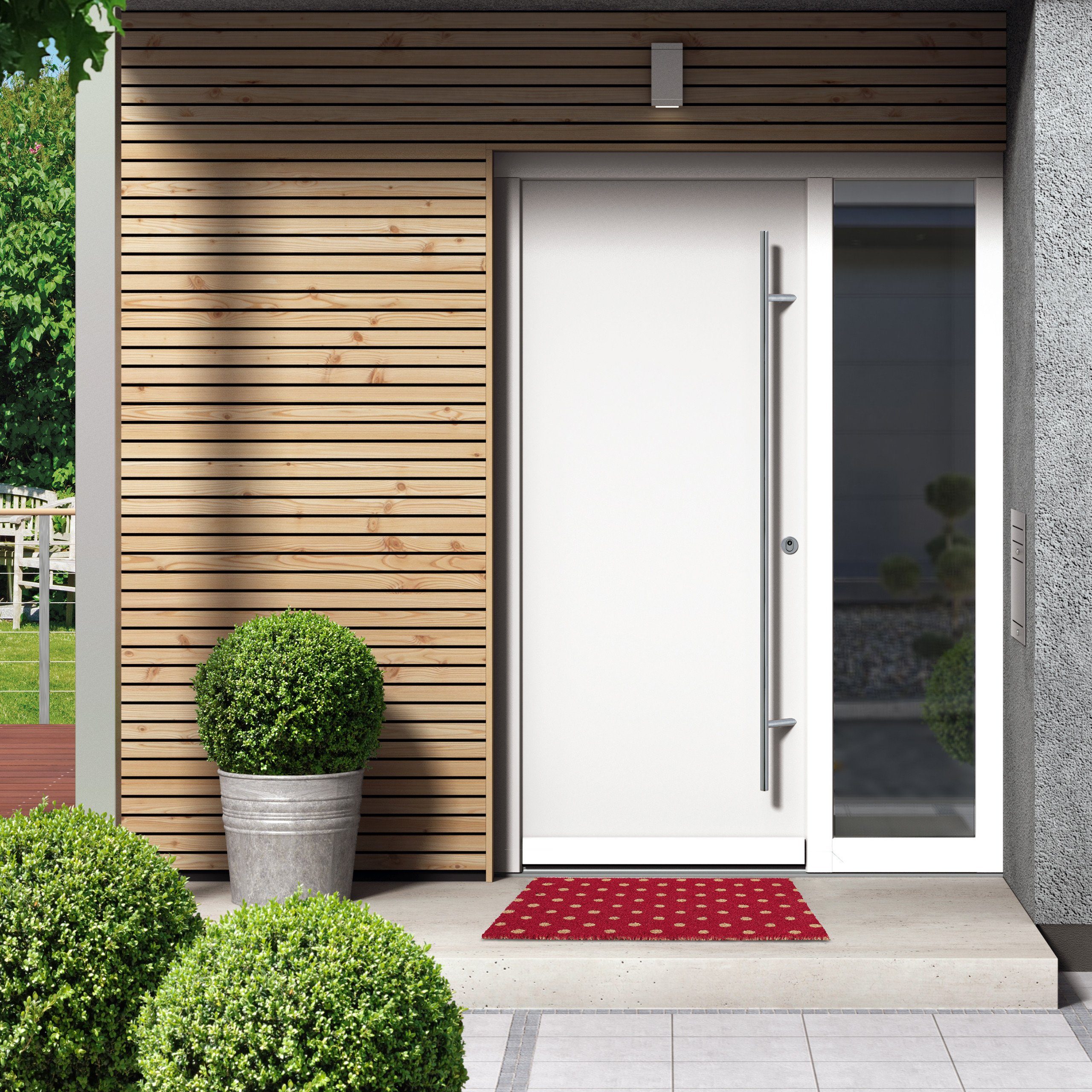 relaxdays Fußmatte Kokos Fußmatte gepunktet, Höhe: 15 mm günstig online kaufen