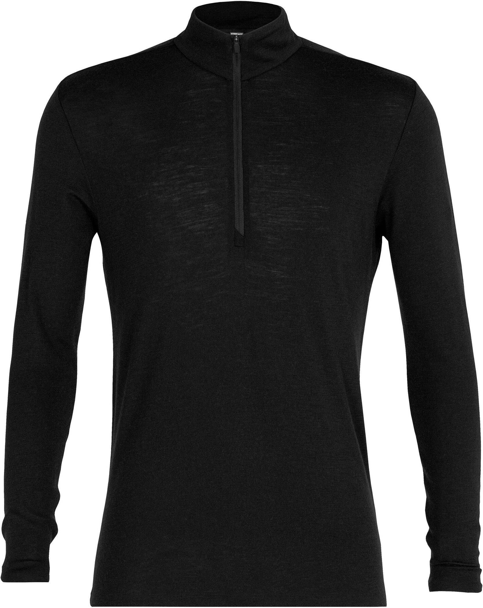 T-Shirt Men 175 Everyday LS Half Zip BLACK