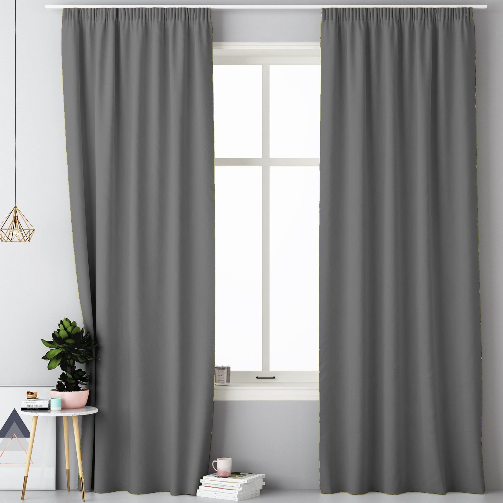 JEMIDI Gardine Blickdichter Vorhang 140x250cm in günstig online kaufen