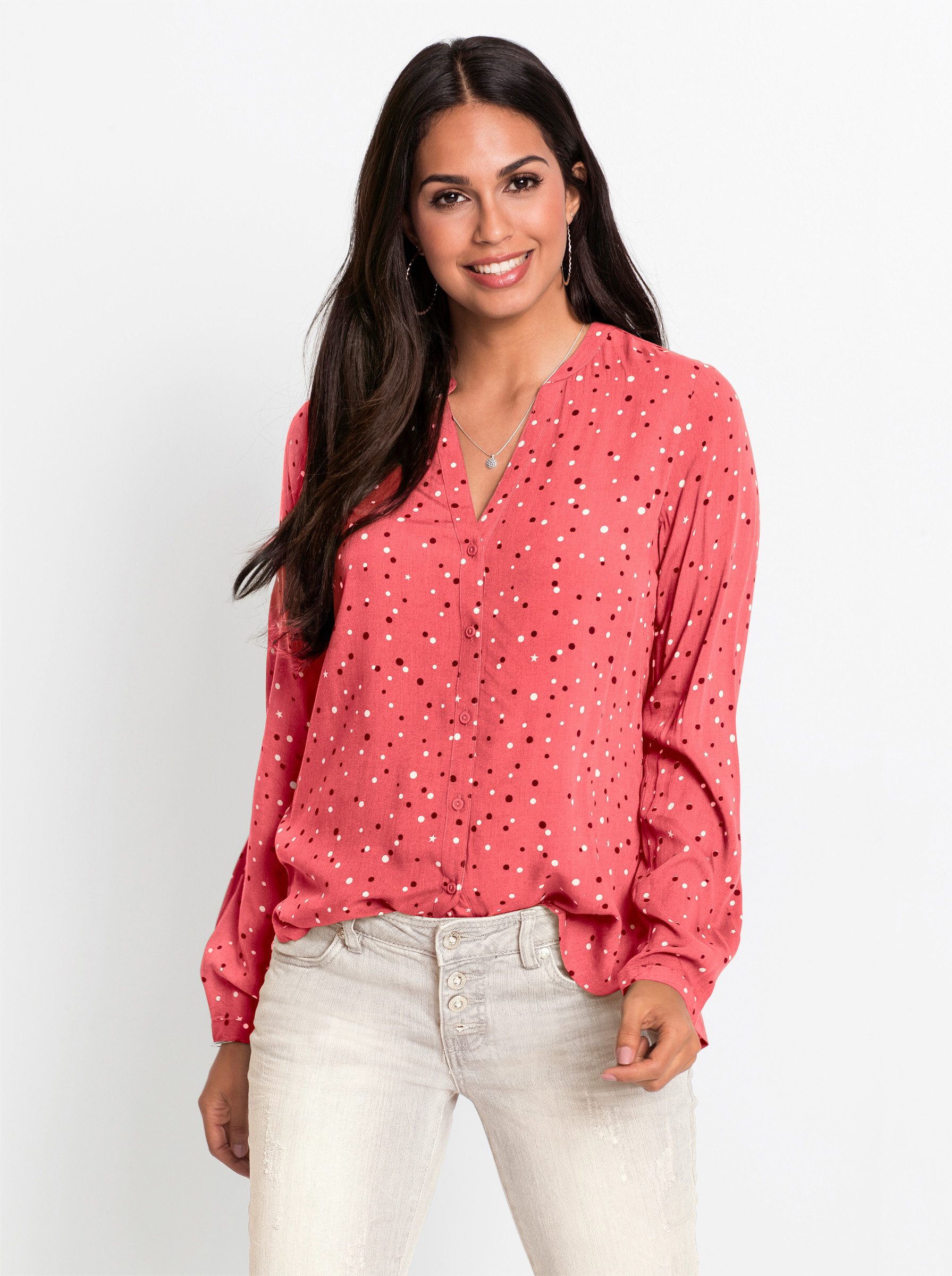 Witt Klassische Bluse Langarm-Bluse günstig online kaufen